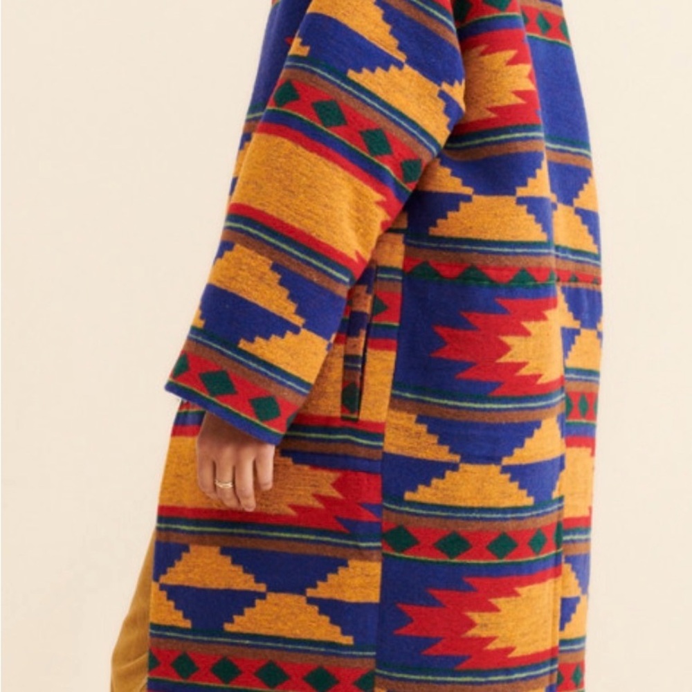 BDG Multicolor Patterned Blanket Coat - image 6